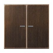 Клавиша 2-ая с подсветкой для двухклавишного выключателя или кнопки Jung LS Латунь Antik