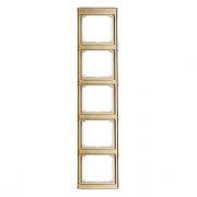 Рамка для вертикальной установки 5-ая Jung SL500 Золотая бронза