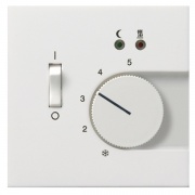 Термостат 230V с выносным датчиком F100 Gira белый глянцевый