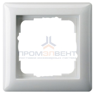 Рамка 1-ая Gira Standard 55 Белый глянцевый