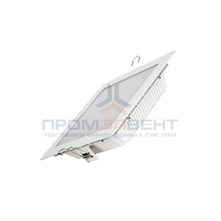 Cветильник cветодиодный "ВАРТОН" Downlight квадратный 225*225*54 мм 30W 4000K с функцией аварийного освещения