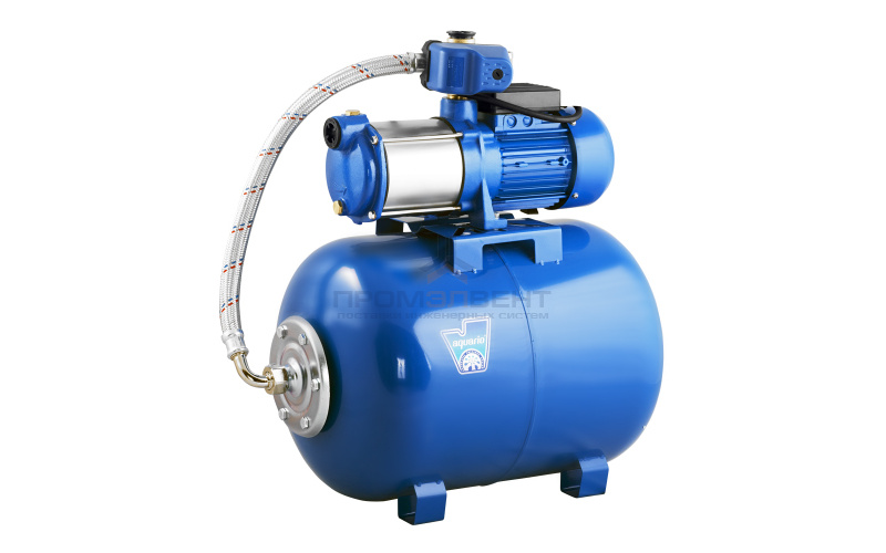 Насосная станция Aquario AUTO AMH-100-6S(50L) - 1,1 кВт (24л, однофазный, Hmax 45 м, Qmax 100 л/мин)