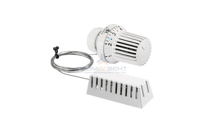 Головка термостатическая Oventrop Uni XD - клеммное соединение (0-28°C с выносным датчиком 2м белый)