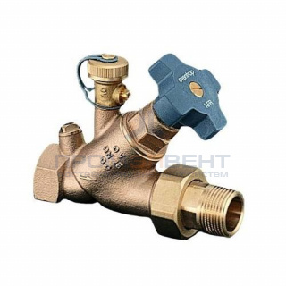 Клапан балансировочный Oventrop Aquastrom KFR - 3/4" (ВР/НГ, PN16, Tmax 120°C, со спускным краном)