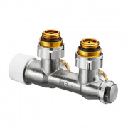 Узел запорно-присоеденительный Oventrop Multiblock T - 1/2"ВР (угловой, для двухтрубных систем)