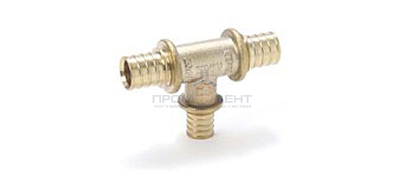 Тройник переходной REHAU - 20 x 10 x 20 (латунь, для труб из сшитого полиэтилена RAUTHERM S)