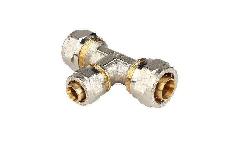 Тройник переходной STOUT - 26 x 20 x 26 (винтовой, для металлопластиковых труб)