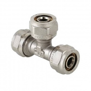 Тройник переходной VALTEC VTm.331 - 26 x 20 x 20 (винтовой, для металлопластиковых труб)