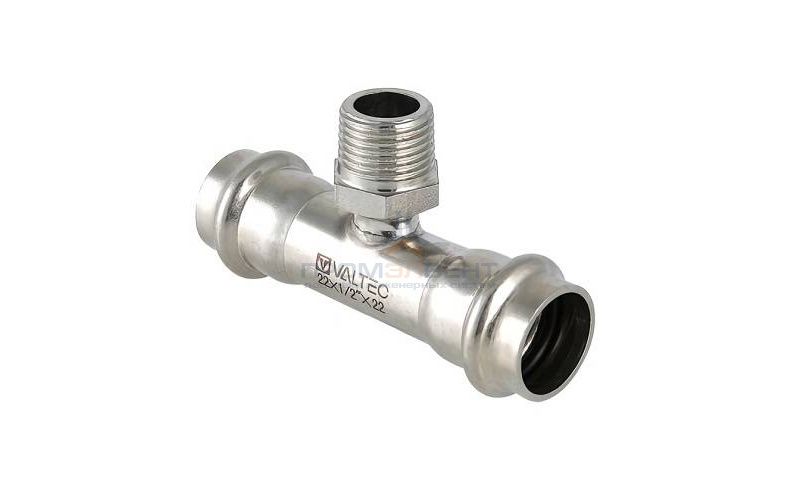 Тройник с переходом на наружную резьбу VALTEC VTi.150 - 18 x 1/2