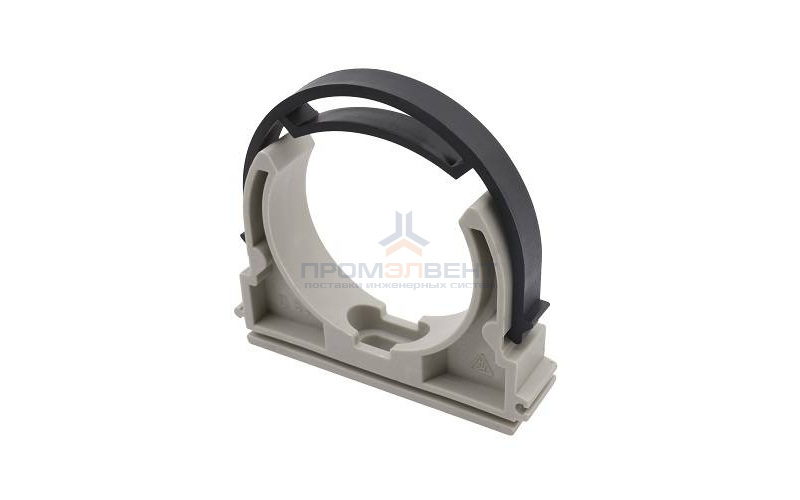 Клипса с лентой для труб FV-Plast - 50 (для полипропиленовых труб, цвет серый)