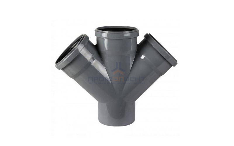 Крестовина одноплоскостная 45° СИНИКОН Standart - 50 (для системы внутренней канализации)