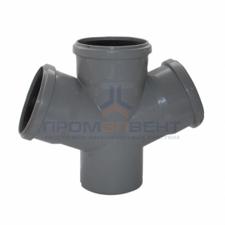 Крестовина одноплоскостная для внутренней канализации Valsir - 110 x 110 x 110x65°
