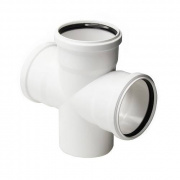 Крестовина одноплоскостная СИНИКОН Comfort Plus - 110 x 110 x 110x87° (для внутренней канализации)