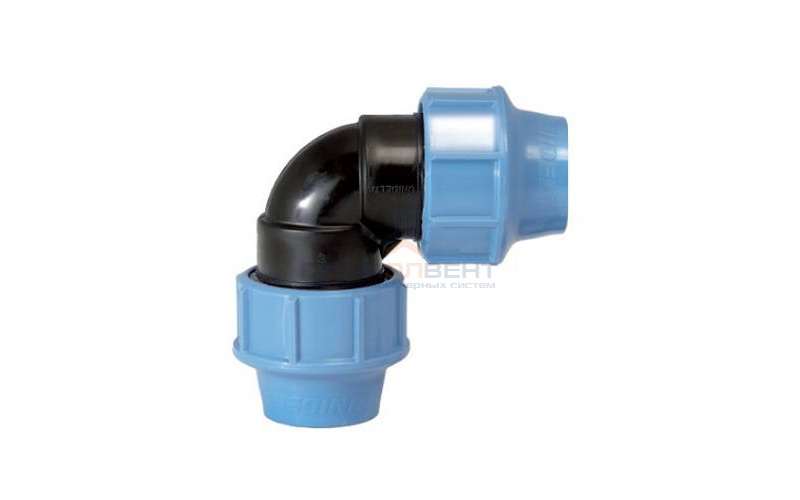 Отвод 90° UNIDELTA 1006 - 20 (винтовой, для труб ПНД)