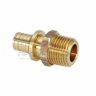 Переход на наружную резьбу REHAU RX - 32 x 1" (бронза, для труб из сшитого полиэтилена RAUTITAN)