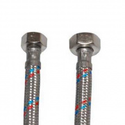 Подводка для воды гибкая Industrias Mateu (Гайка/Гайка) - 1/2" x 3/8" (длина 500 мм)