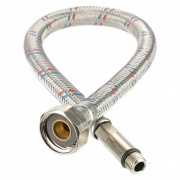 Подводка под смеситель гибкая Industrias Mateu (Штуцер/Гайка) - М10-1-35 x 1/2" (длина 800 мм)