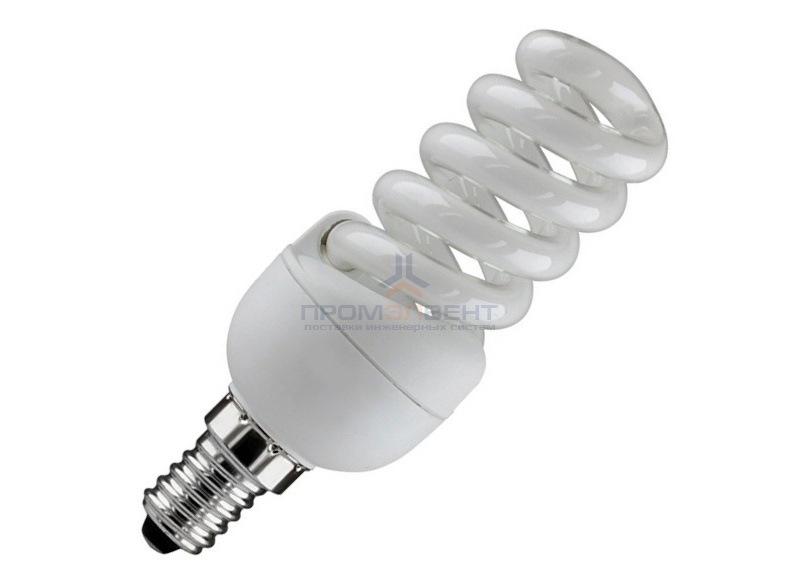Лампа энергосберегающая ESL QL7 11W 2700K E14 спираль d32x97 теплая