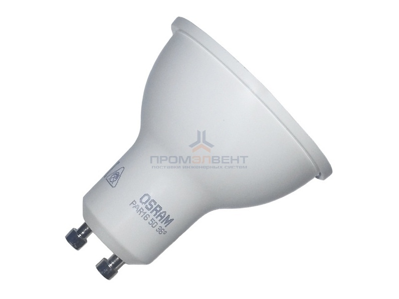Лампа светодиодная Osram LED PAR16 50 4,8W/850 35° 350lm 220V GU10
