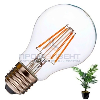 Светодиодная лампа для растений LED Fito Filament A60 6W 220V E27