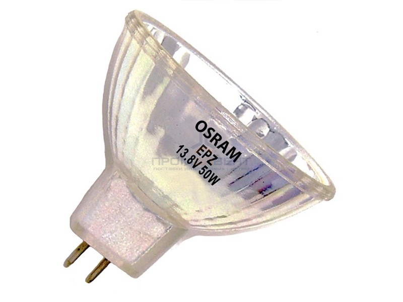 Лампа специальная галогенная Osram 64608 EPZ 50W 13.8V GX5.3 1000h
