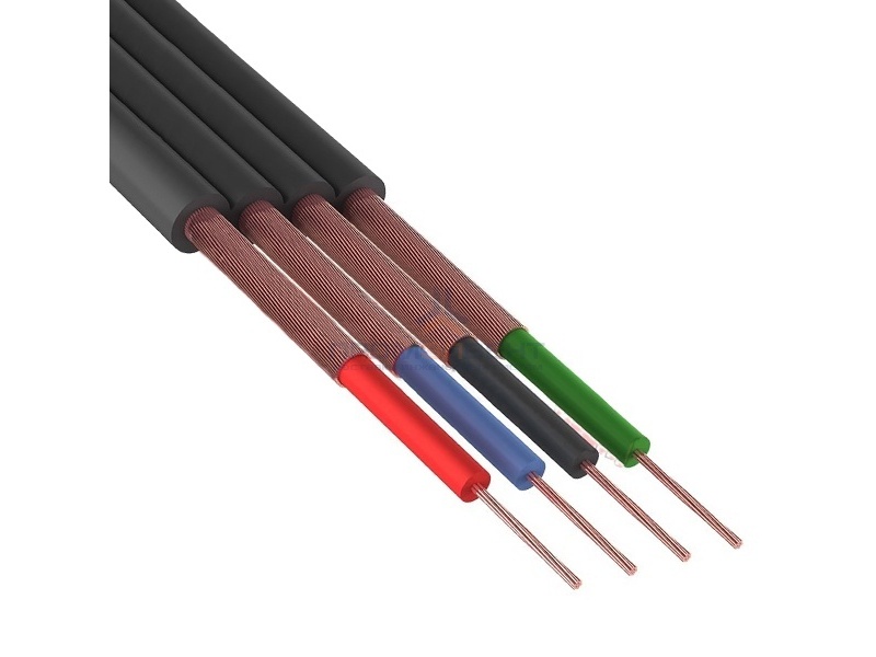 Кабель ШГЭС-4 CU Rexant плоский черный