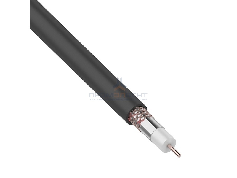 Кабель коаксиальный уличный Rexant RG-6U, CU 75 Ом [бухта 305м]