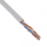 Кабель ITK витая пара U/UTP кат.5E 4х2х24AWG solid, серый [бухта 305м]