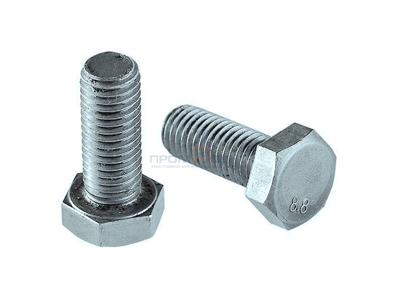 Болт М12х50 с шестигранной головкой оцинкованный DIN933