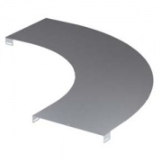 Крышка на угол горизонтальный 90?, осн.300, R600, цинк-ламельная