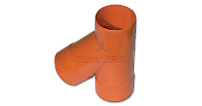 Тройник для двустенных труб,45° , полипропилен, д.90 мм DKC