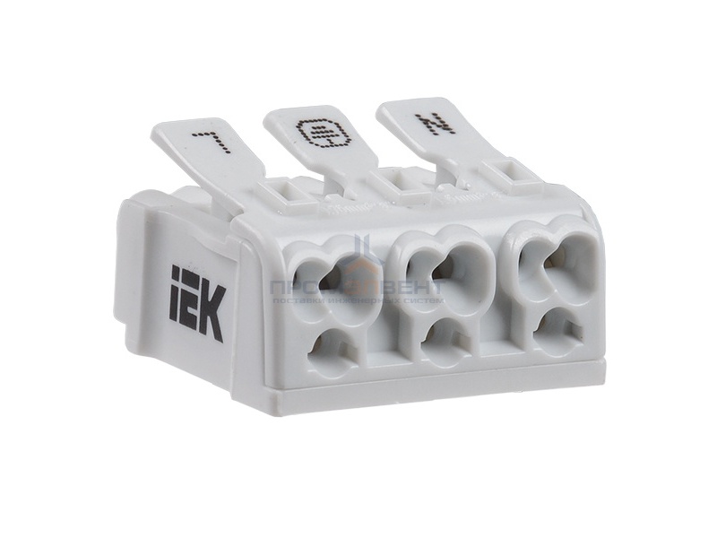 Клемма пружинная соединительная КСП3-L+N+PE IEK