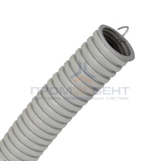 Труба гофрированная ПВХ d20мм с протяжкой [бухта 100м]