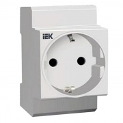 Розетка щитовая с заземлением на DIN-рейку ИЭК