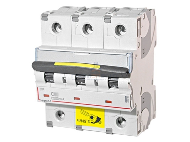 Автоматический выключатель Legrand DX3 3П C125A 10kA/16kA (автомат)