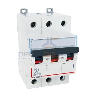 Автоматический выключатель Legrand DX3-E C50 3П 6000/6kA (автомат)