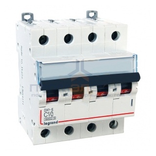 Автоматический выключатель Legrand DX3-E C10 4П 6000/6kA (автомат)