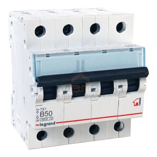 Автоматический выключатель Legrand TX3 B50A 4П 6kA (автомат)