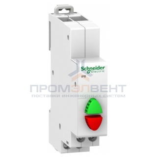 Кнопка управления iPB Acti 9 Schneider Electric красная/зеленая 1НЗ/1НО