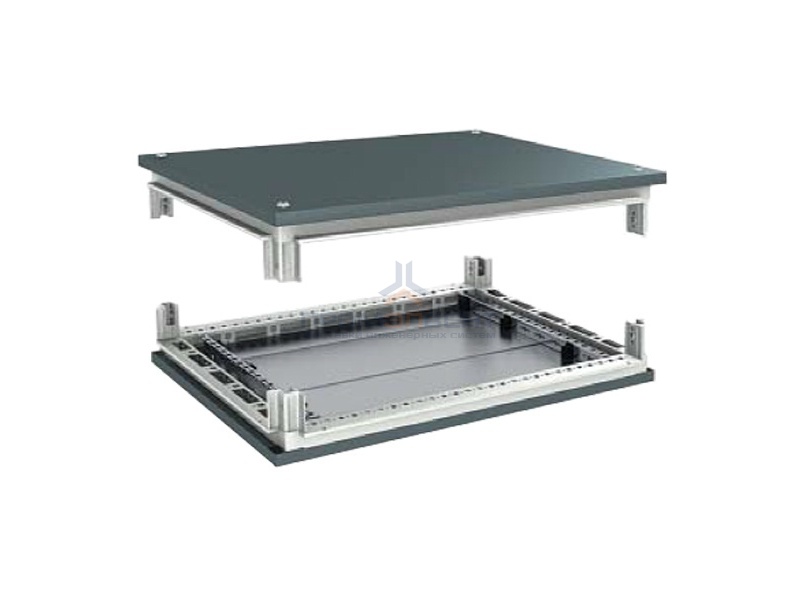 Комплект, крыша с фланцем и основание, для шкафов, 600 x 800 мм