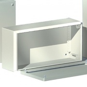 Сварной металлический корпус CDE, 800х200х120 мм, с фланцами, IP55