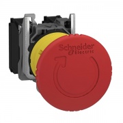 Кнопка аварийной остановки Schneider Electric XB4BS8442 с возвратом поворотом